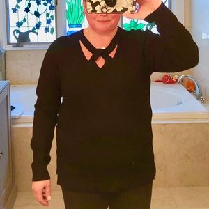 Leo & Nicole Cutout Sweater/Shirt